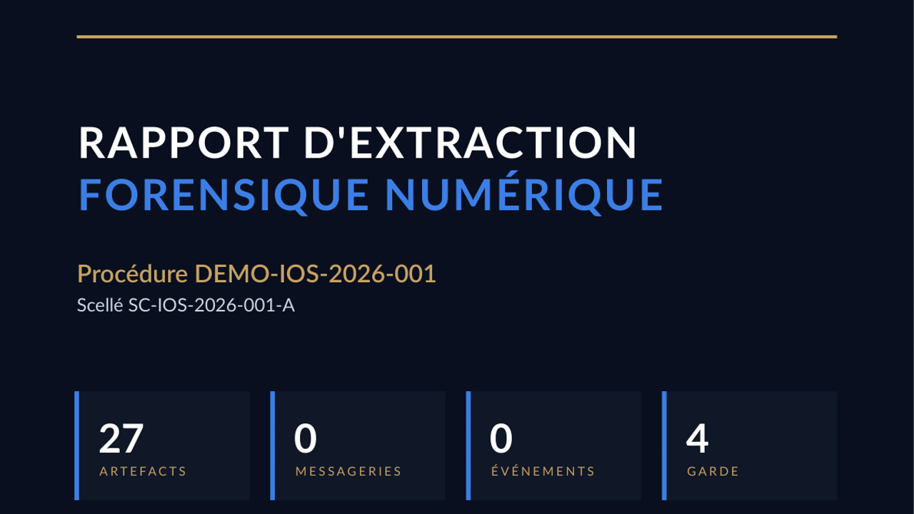📄 Rapport forensique